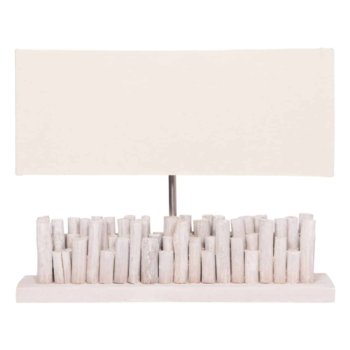 ΕΠΙΤΡΑΠΕΖΙΟ ΦΩΤΙΣΤΙΚΟ TWIGGY HM4426 DRIFTWOOD & ΚΑΠΕΛΟ ΣΕ ΛΕΥΚΟ 50,5x16,5x40Υεκ. - Image 3