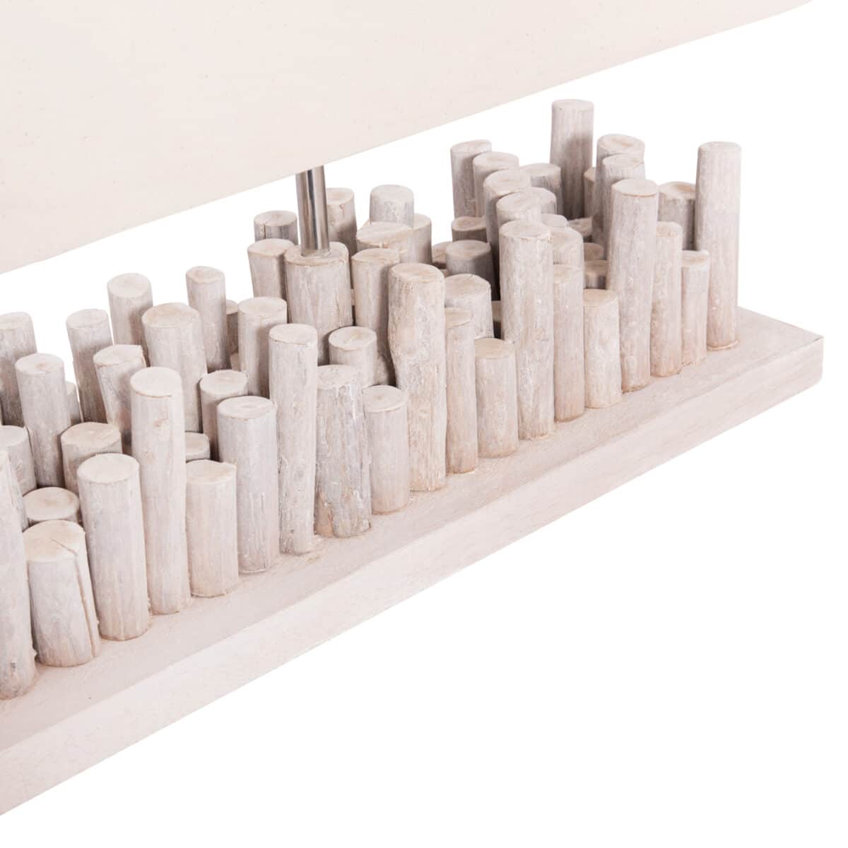 ΕΠΙΤΡΑΠΕΖΙΟ ΦΩΤΙΣΤΙΚΟ TWIGGY HM4426 DRIFTWOOD & ΚΑΠΕΛΟ ΣΕ ΛΕΥΚΟ 50,5x16,5x40Υεκ. - Image 5