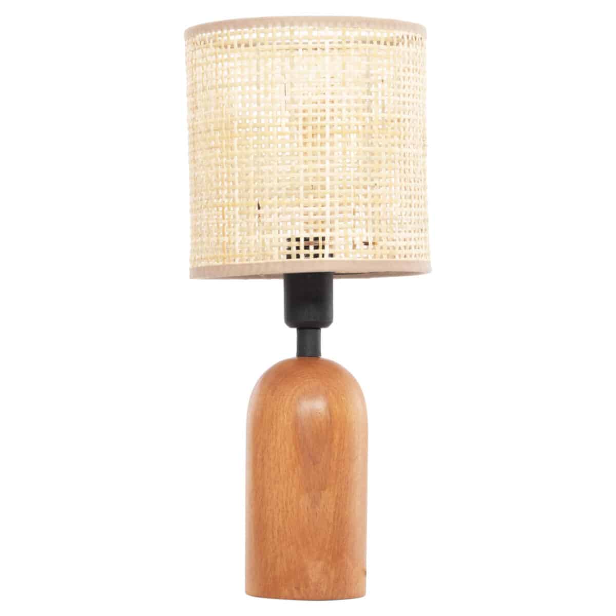 ΕΠΙΤΡΑΠΕΖΙΟ ΦΩΤΙΣΤΙΚΟ LYKTUR HM4709 ΜΠΕΖ ΚΑΠΕΛΟ WICKER-ΞΥΛΙΝΗ ΒΑΣΗ Φ15,5x35,5Υεκ. - Image 3