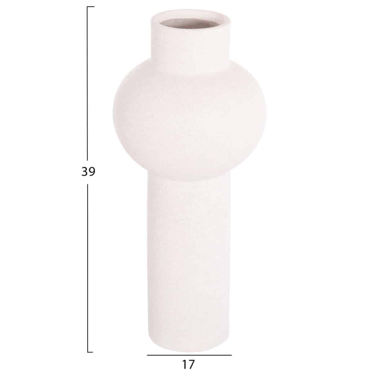 ΕΠΙΤΡΑΠΕΖΙΟ ΚΕΡΑΜΙΚΟ ΔΙΑΚΟΣΜΗΤΙΚΟ SCEPTER HM4604.01 ΥΠΟΛΕΥΚΟ ΚΡΥΣΤΑΛΛΙΚΟ Φ17x39Υεκ - Image 2