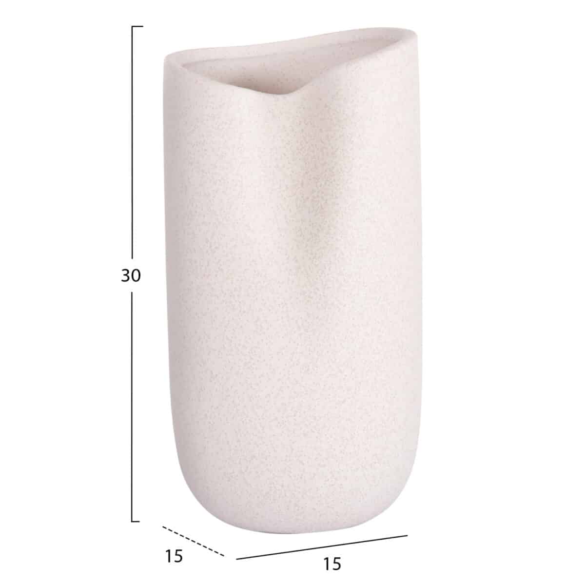 ΕΠΙΤΡΑΠΕΖΙΟ ΚΕΡΑΜΙΚΟ ΔΙΑΚΟΣΜΗΤΙΚΟ GLAΖΕ HM4607.01 ΥΠΟΛΕΥΚΟ ΚΡΥΣΤΑΛΛΙΚΟ 15x15x30Υεκ - Image 2