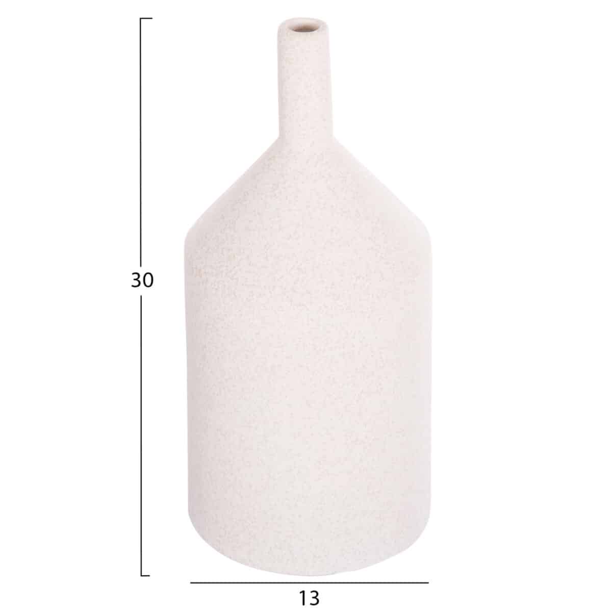 ΕΠΙΤΡΑΠΕΖΙΟ ΚΕΡΑΜΙΚΟ ΔΙΑΚΟΣΜΗΤΙΚΟ GALAD HM4608.01 ΚΡΥΣΤΑΛΛΙΚΟ ΥΠΟΛΕΥΚΟ Φ13x30Υεκ - Image 2