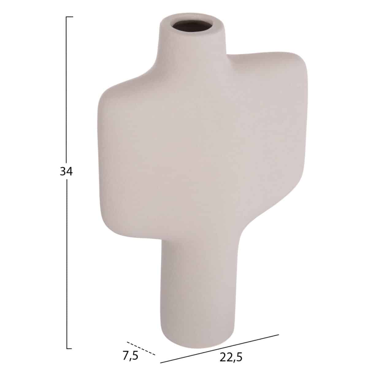 ΕΠΙΤΡΑΠΕΖΙΟ ΚΕΡΑΜΙΚΟ ΔΙΑΚΟΣΜΗΤΙΚΟ ΣΕΙΡΑ ARKEN HM4622.03 ΓΚΡΙ ΜΑΤ 22,5x7,5x34εκ - Image 2