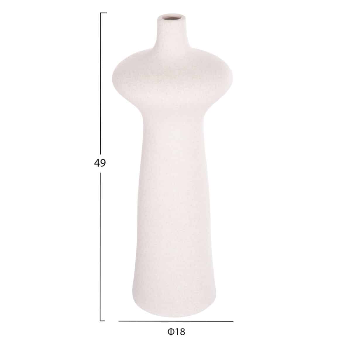 ΕΠΙΤΡΑΠΕΖΙΟ ΚΕΡΑΜΙΚΟ ΔΙΑΚΟΣΜΗΤΙΚΟ SCEPTER HM4636.01 ΚΡΥΣΤΑΛΛΙΚΟ ΥΠΟΛΕΥΚΟ Φ18x49Υεκ - Image 2