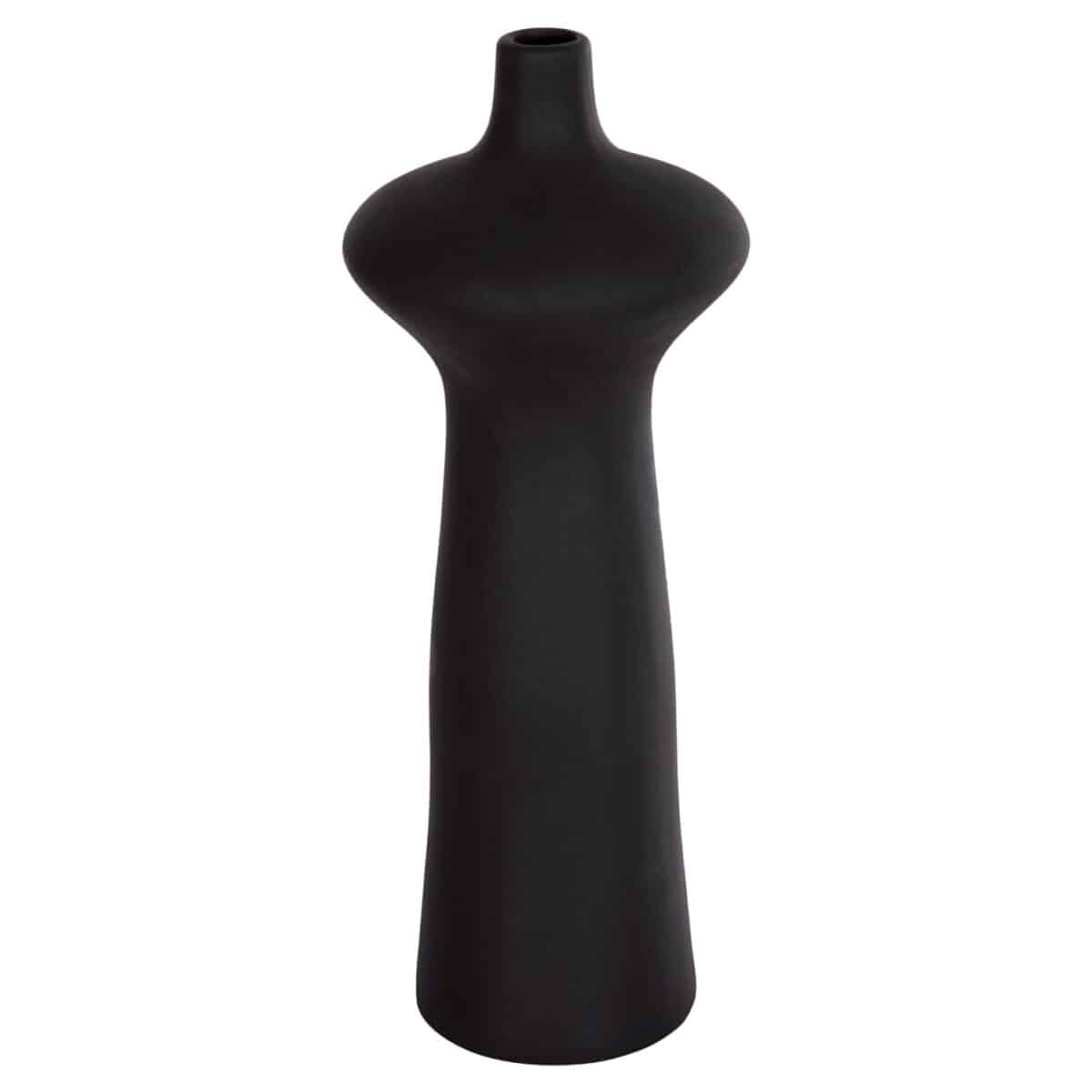 ΕΠΙΤΡΑΠΕΖΙΟ ΚΕΡΑΜΙΚΟ ΔΙΑΚΟΣΜΗΤΙΚΟ SCEPTER HM4636.02 ΜΑΥΡΟ ΜΑΤ Φ18x49Υεκ