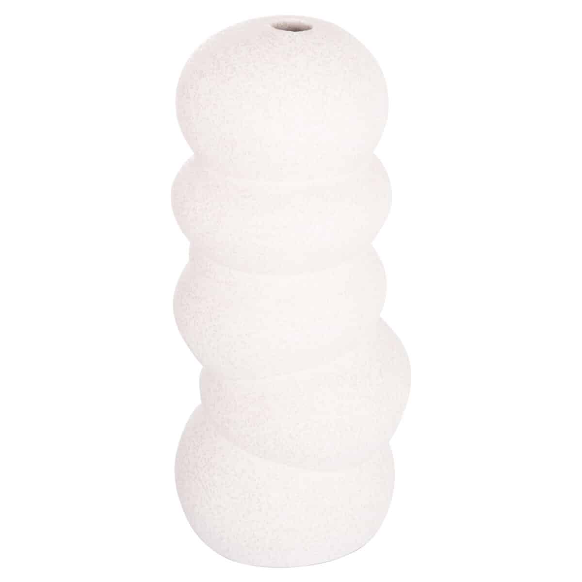 ΕΠΙΤΡΑΠΕΖΙΟ ΚΕΡΑΜΙΚΟ ΔΙΑΚΟΣΜΗΤΙΚΟ ROOK HM4630.01 ΥΠΟΛΕΥΚΟ ΚΡΥΣΤΑΛΛΙΚΟ Φ13x31Υεκ