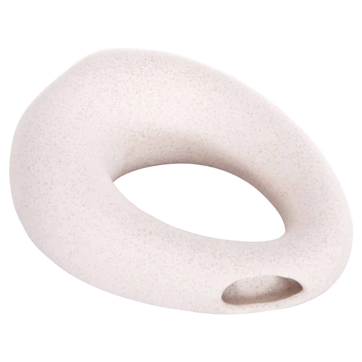 ΕΠΙΤΡΑΠΕΖΙΟ ΚΕΡΑΜΙΚΟ ΔΙΑΚΟΣΜΗΤΙΚΟ ELLIPTO HM4644.01 ΥΠΟΛΕΥΚΟ ΚΡΥΣΤΑΛΛΙΚΟ 16,5x9x20Υεκ - Image 6