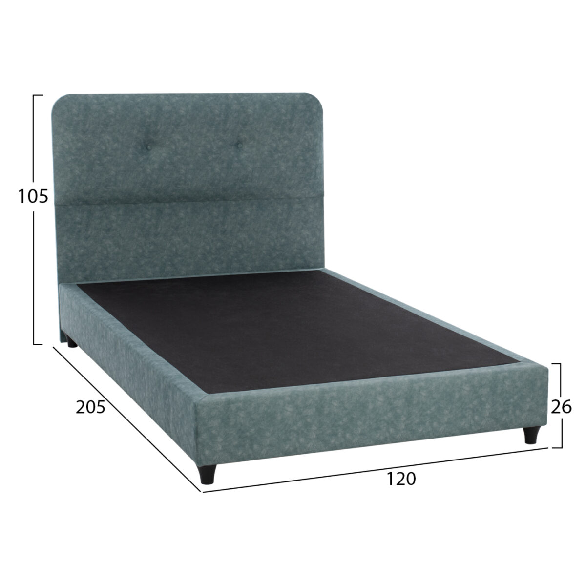 fb964827-krebati-light-green-nubuck-type-2 ΚΡΕΒΑΤΙ DOLORES LIGHT GREEN HM648.27 ΓΙΑ ΣΤΡΩΜΑ 120x200 εκ. - Image 3