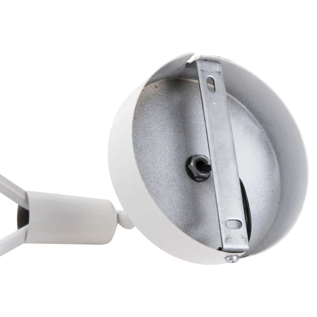 ΦΩΤΙΣΤΙΚΟ ΑΠΛΙΚΑ ΚΡΕΜΑΣΤΗ ΣΤΑΓΟΝΑ ΛΕΥΚΟ ΜΕ ΛΕΥΚΟ ΓΛΟΜΠΟ 22x20x43Yεκ.HM7640.03 - Image 6