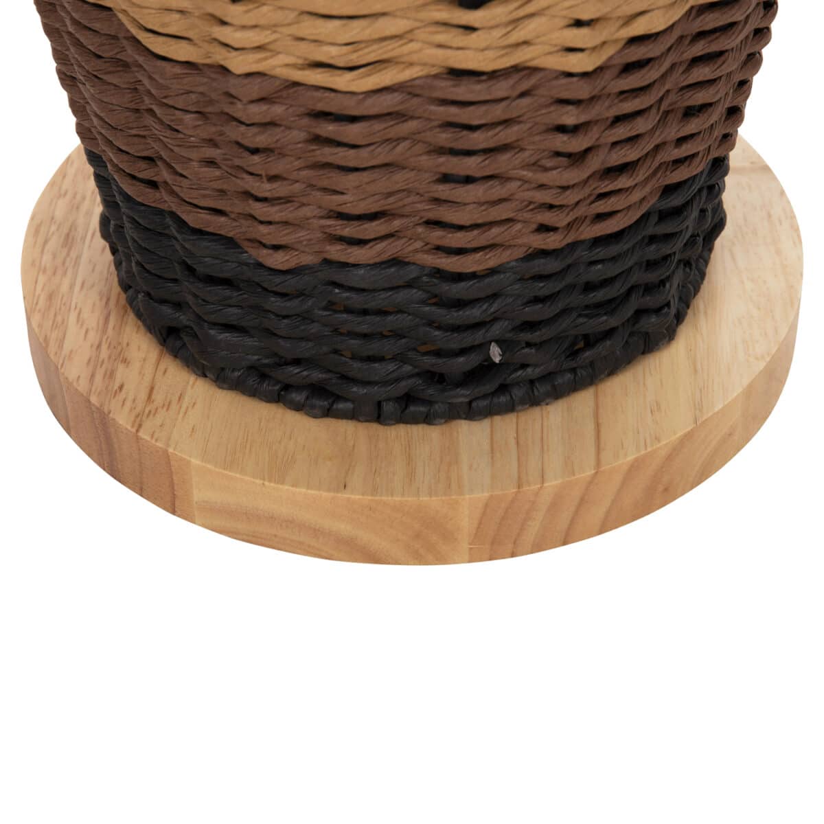 ΦΩΤΙΣΤΙΚΟ ΔΑΠΕΔΟΥ HM4343 ΜΕΤΑΛΛΟ-PAPER ROPE ΣΕ ΜΠΕΖ ΑΜΜΟΥ-ΜΑΥΡΟ Φ30X120Υεκ. - Image 8