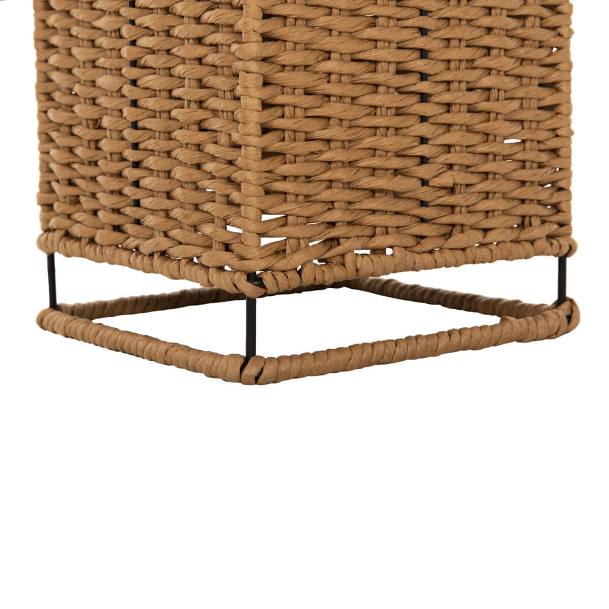 ΦΩΤΙΣΤΙΚΟ ΔΑΠΕΔΟΥ HM4355 ΜΕΤΑΛΛΟ-PAPER ROPE ΣΕ ΜΠΕΖ ΑΜΜΟΥ-ΜΑΥΡΟ 21x21x119,5Υεκ. - Image 9