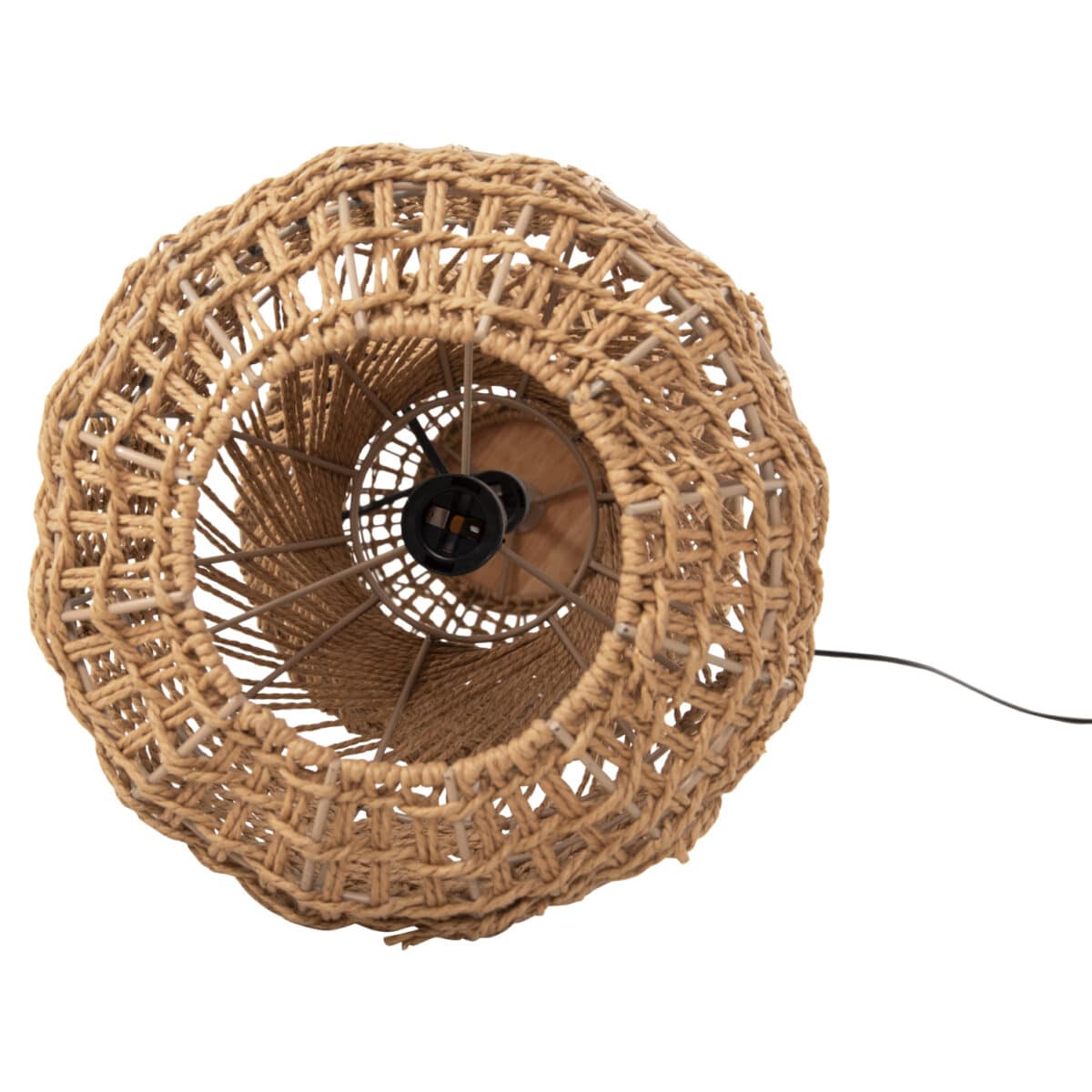 ΦΩΤΙΣΤΙΚΟ ΔΑΠΕΔΟΥ HM4359 ΜΕΤΑΛΛΟ-PAPER ROPE ΣΕ ΚΑΦΕ-2 ΛΑΜΠΕΣ Φ25x78,5Υεκ. - Image 7