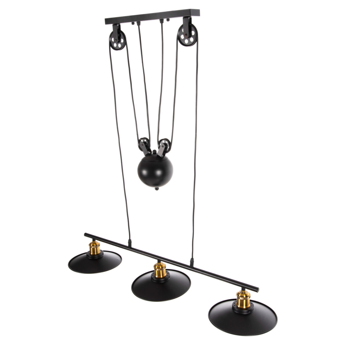 ΦΩΤΙΣΤΙΚΟ ΟΡΟΦΗΣ 3-ΦΩΤΟ HM4120 ΜΕΤΑΛΛΟ ΣΕ ΜΑΥΡΟ ΧΡΩΜΑ 91x91x95,5Υεκ - Image 4