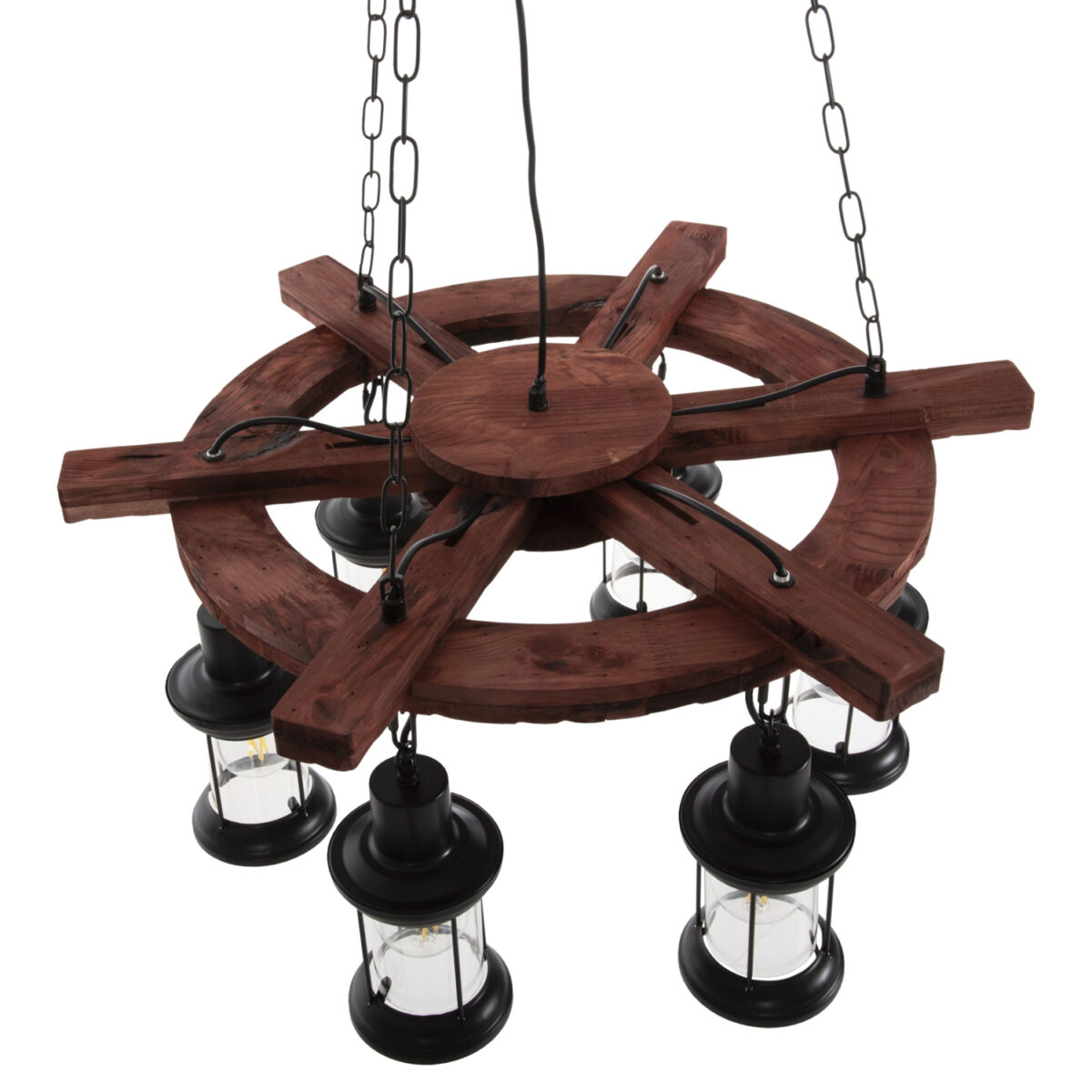 ΦΩΤΙΣΤΙΚΟ ΟΡΟΦΗΣ 6-ΦΩΤΟ HM4116 ΞΥΛΟ-ΜΕΤΑΛΛΟ-ΓΥΑΛΙ 119Υεκ. - Image 3