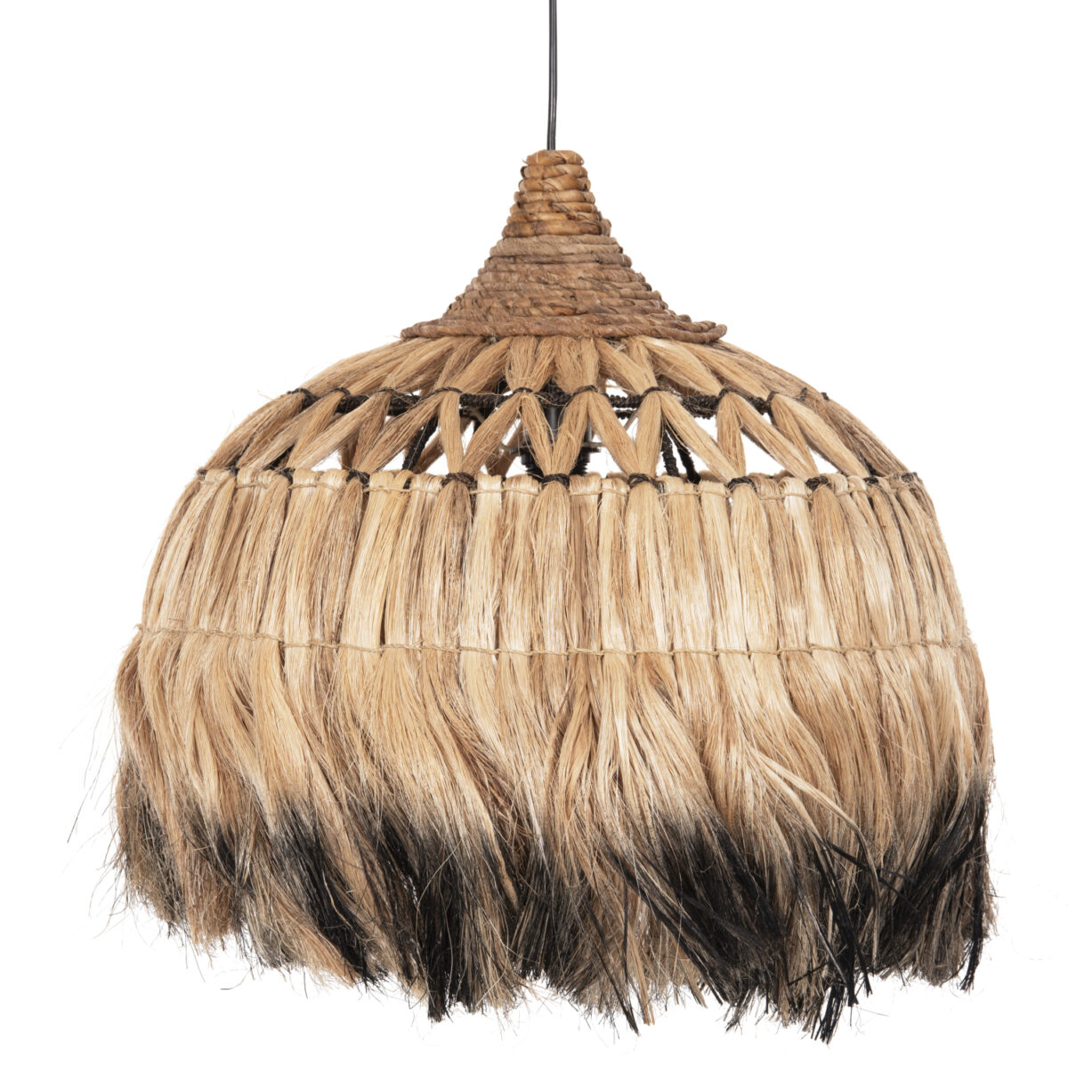 ΦΩΤΙΣΤΙΚΟ ΟΡΟΦΗΣ ΑΠΟ ΙΝΕΣ ΑΜΠΑΚΑ ΣΕ ΦΥΣΙΚΟ ΚΑΙ ΜΑΥΡΟ ΧΡΩΜΑ Φ52x52-120Yεκ.HM7761 - Image 3