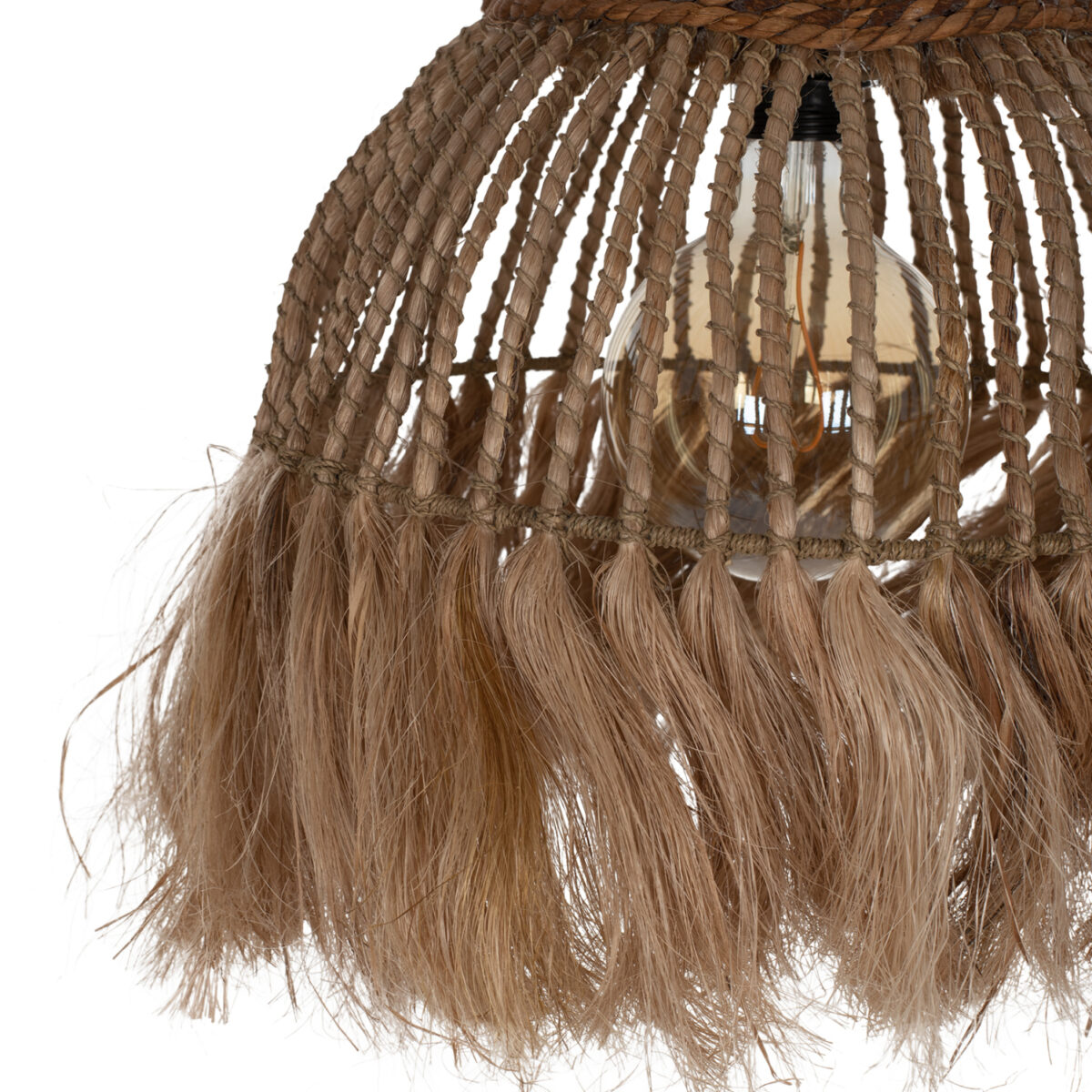 ΦΩΤΙΣΤΙΚΟ ΟΡΟΦΗΣ ΑΠΟ ΚΑΝΝΑΒΗ ΜΑΝΙΛΑΣ ΣΕ ΦΥΣΙΚΟ ΧΡΩΜΑ ΜΕ ΚΡΟΣΙΑ 36x36x45Υεκ.HM7751 - Image 5