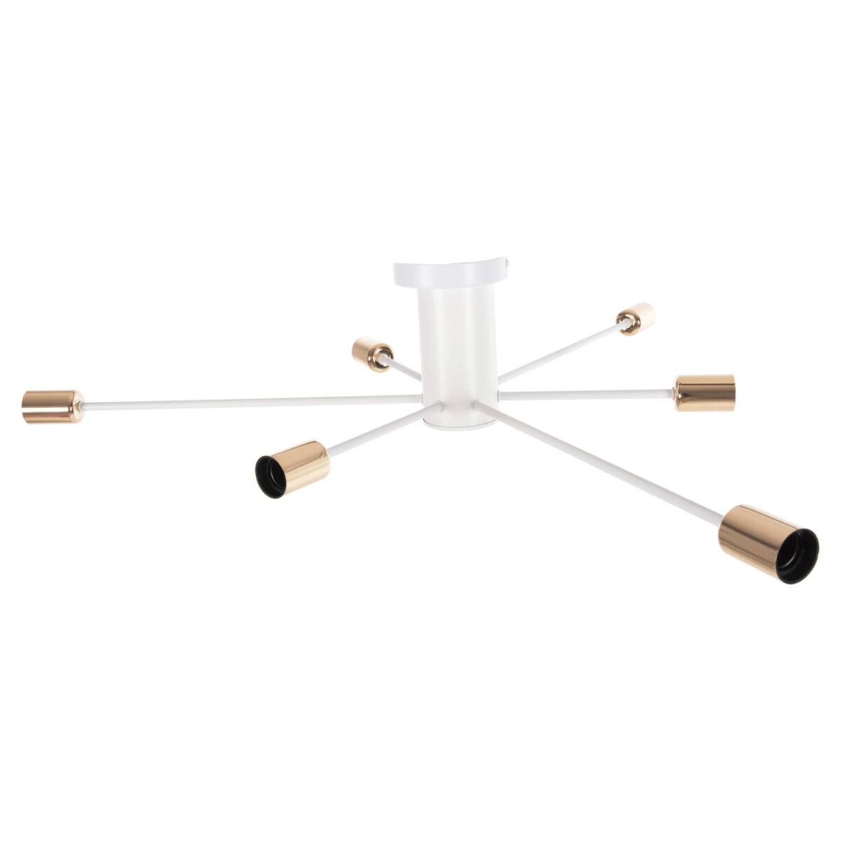 ΦΩΤΙΣΤΙΚΟ ΟΡΟΦΗΣ ΚΡΕΜΑΣΤΟ 6-ΦΩΤΟ HM4123 ΛΕΥΚΟ ΜΕΤΑΛΛΟ 77x77x18Υ εκ. - Image 5