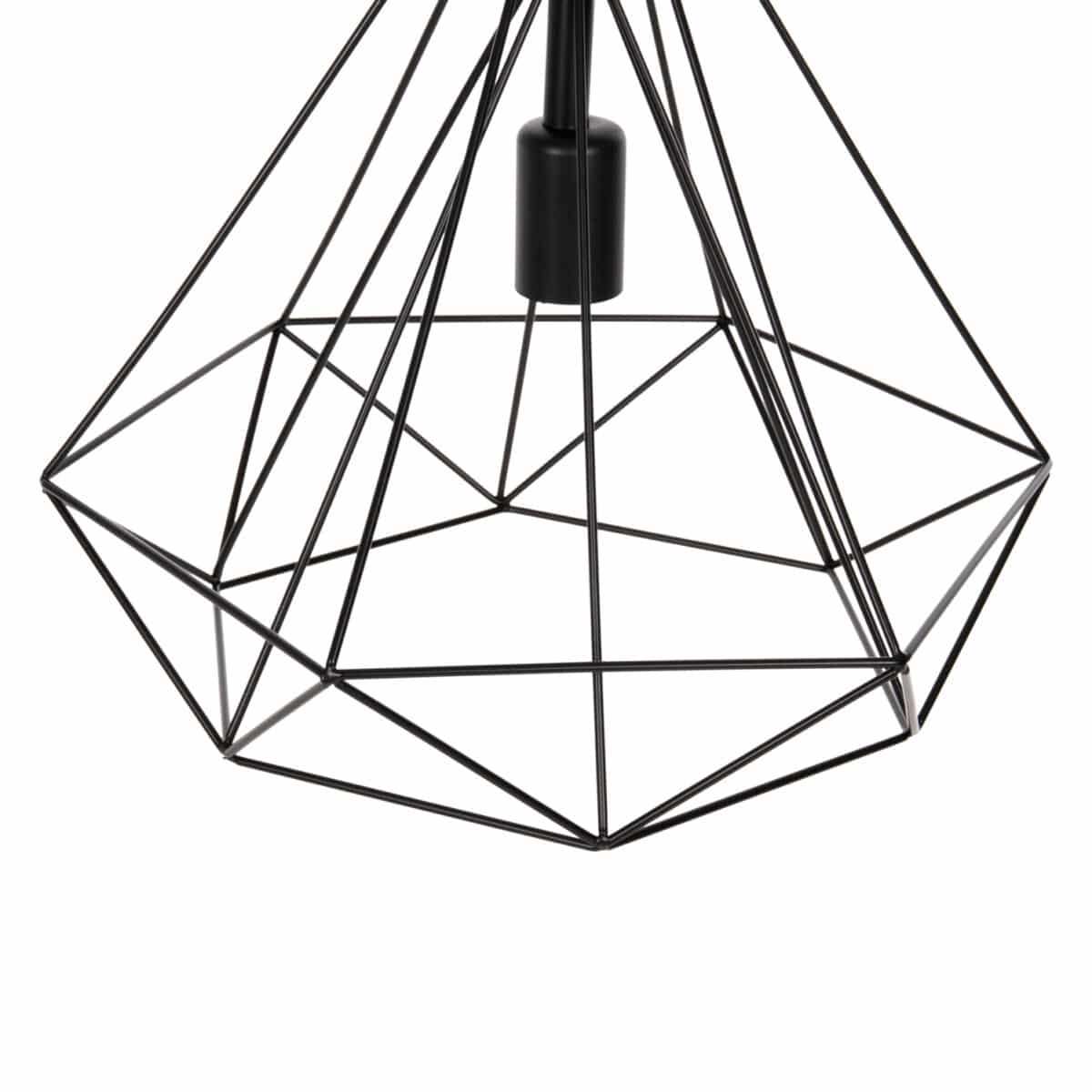 ΦΩΤΙΣΤΙΚΟ ΟΡΟΦΗΣ ΚΡΕΜΑΣΤΟ HM4040 ΜΕΤΑΛΛΙΚΟ ΚΑΠΕΛΟ ΜΑΥΡΟ 25x22x123Yεκ. - Image 5