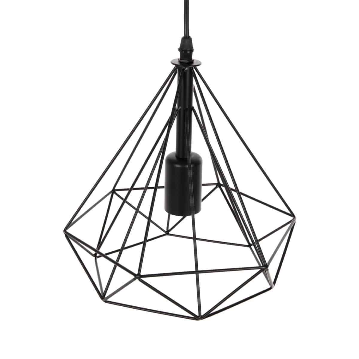 ΦΩΤΙΣΤΙΚΟ ΟΡΟΦΗΣ ΚΡΕΜΑΣΤΟ HM4063 ΜΑΥΡΟ ΜΕΤΑΛΛΙΚΟ ΚΑΠΕΛΟ 25x22x123Υεκ. - Image 3