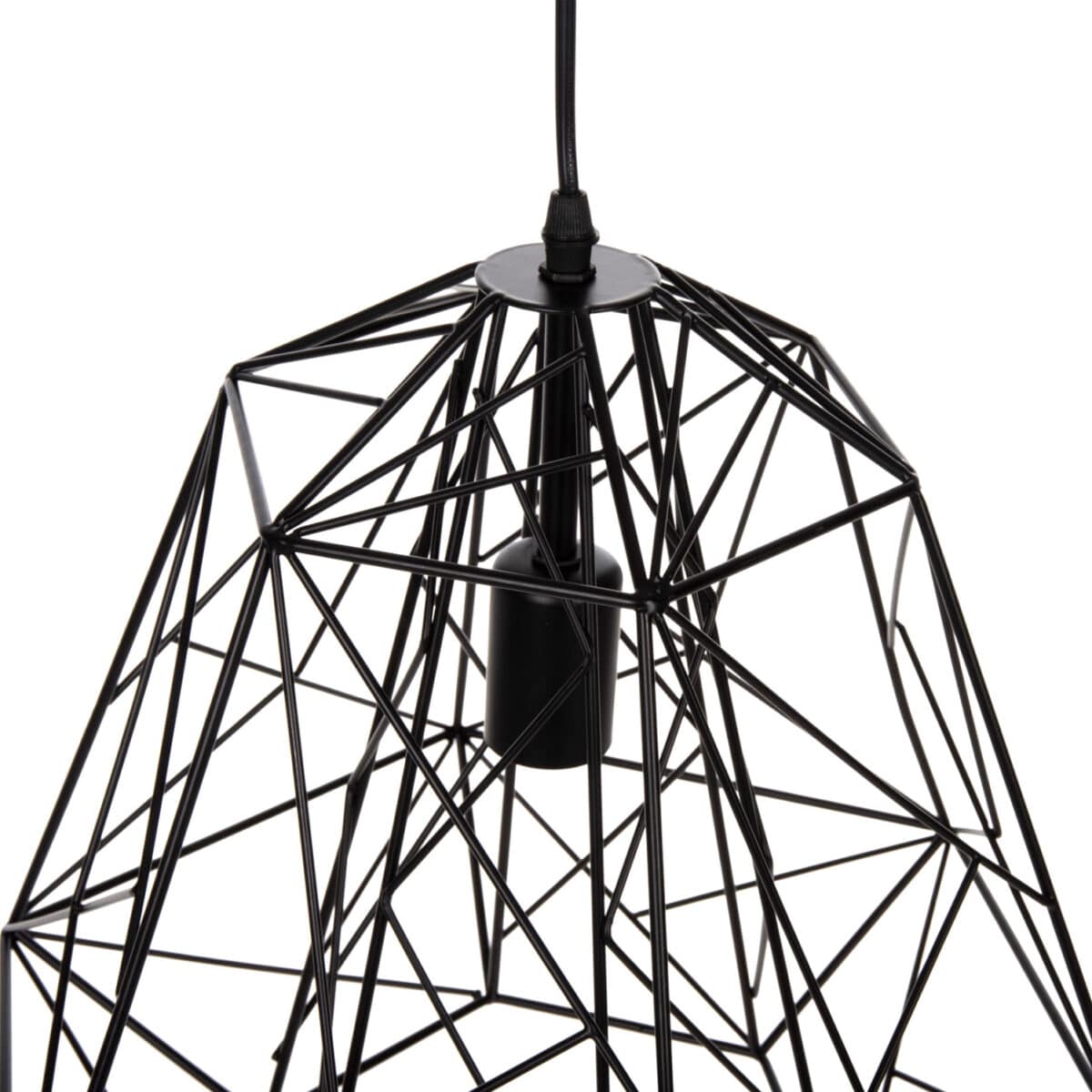 fotistiko-orofis-kremasto-fb94066-mayro-2 ΦΩΤΙΣΤΙΚΟ ΟΡΟΦΗΣ ΚΡΕΜΑΣΤΟ HM4066 ΜΑΥΡΟ ΜΕΤΑΛΛΙΚΟ ΚΑΠΕΛΟ 39x34x130Υεκ. - Image 3