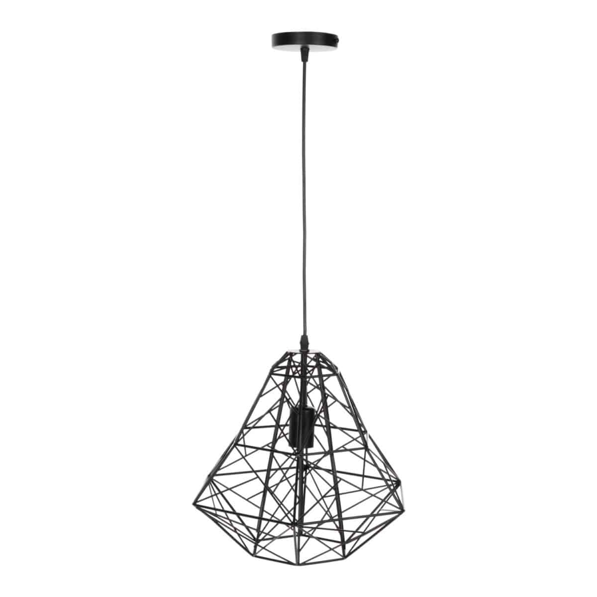 fotistiko-orofis-kremasto-fb94067-mayro-2 ΦΩΤΙΣΤΙΚΟ ΟΡΟΦΗΣ ΚΡΕΜΑΣΤΟ HM4067 ΜΑΥΡΟ ΜΕΤΑΛΛΙΚΟ ΔΙΚΤΥΩΤΟ ΚΑΠΕΛΟ 36x30x130Υεκ. - Image 3