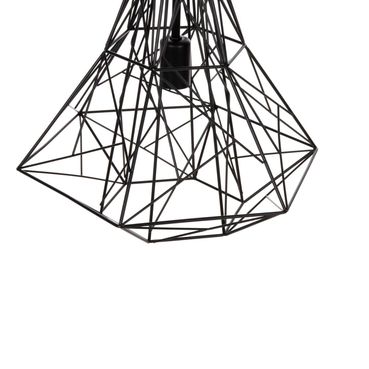 ΦΩΤΙΣΤΙΚΟ ΟΡΟΦΗΣ ΚΡΕΜΑΣΤΟ HM4068 ΜΑΥΡΟ ΜΕΤΑΛΛΙΚΟ ΚΑΠΕΛΟ 40x35x130Υεκ. - Image 3