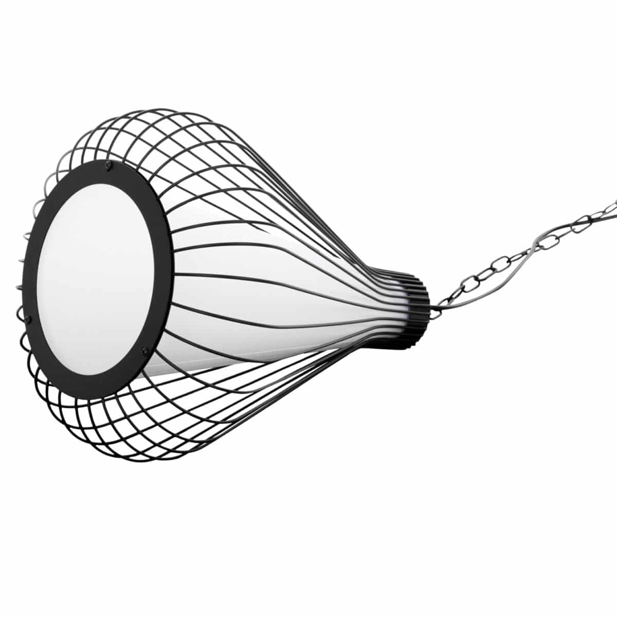 ΦΩΤΙΣΤΙΚΟ ΟΡΟΦΗΣ ΚΡΕΜΑΣΤΟ HM4074 ΜΕΤΑΛΛΙΚΟ ΜΑΥΡΟ ΚΑΠΕΛΟ Φ33x43-141Yεκ. - Image 5