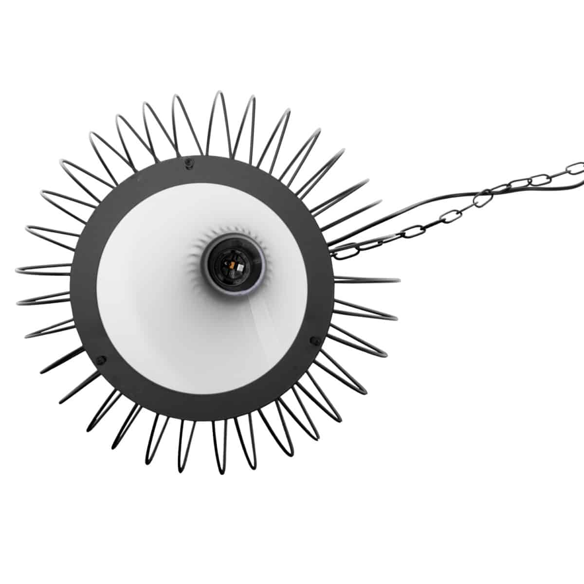 ΦΩΤΙΣΤΙΚΟ ΟΡΟΦΗΣ ΚΡΕΜΑΣΤΟ HM4074 ΜΕΤΑΛΛΙΚΟ ΜΑΥΡΟ ΚΑΠΕΛΟ Φ33x43-141Yεκ. - Image 6