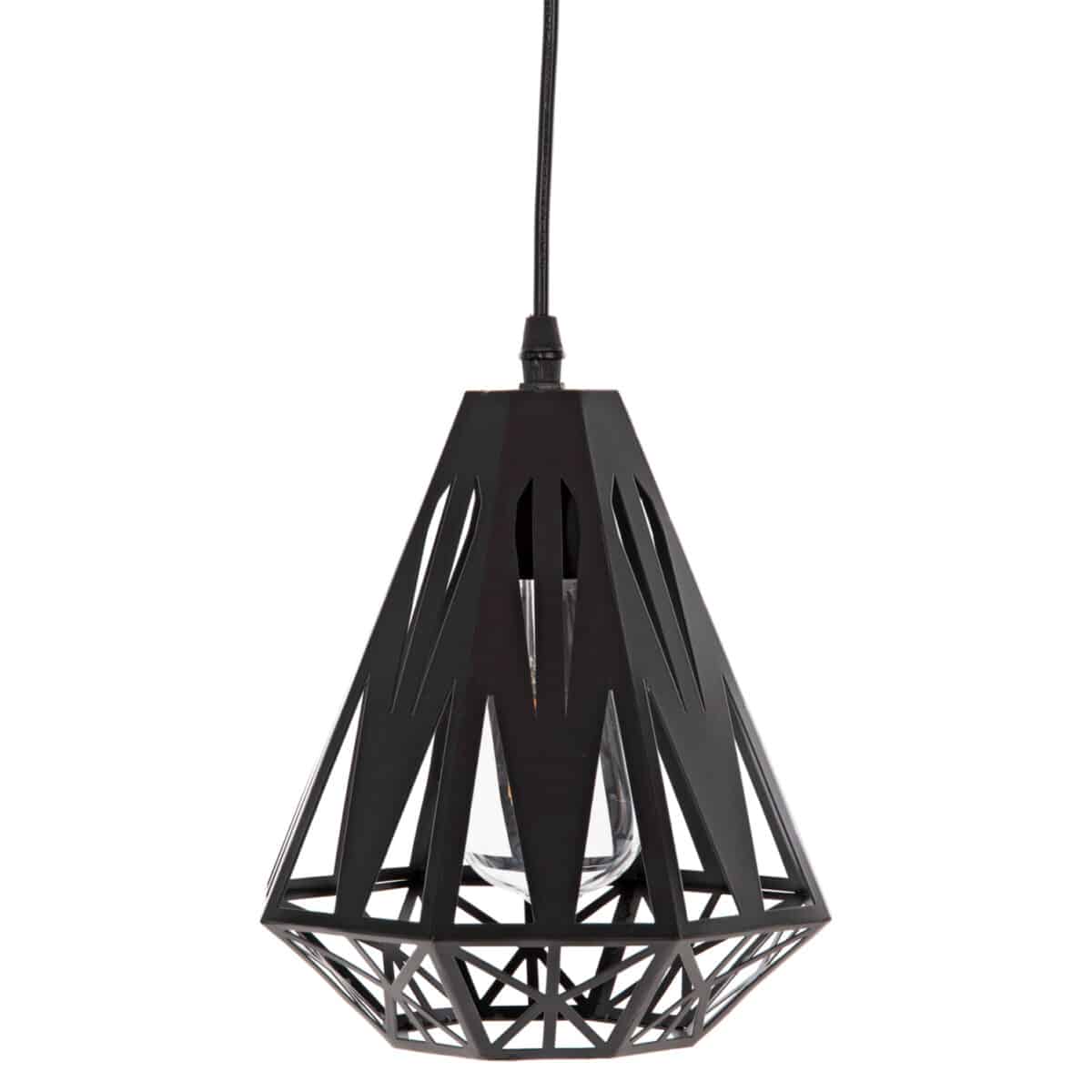 ΦΩΤΙΣΤΙΚΟ ΟΡΟΦΗΣ ΚΡΕΜΑΣΤΟ HM4083 3 "ΦΑΝΑΡΑΚΙΑ" ΜΑΥΡΟ ΜΕΤΑΛΛΟ Φ23x127Yεκ. - Image 3