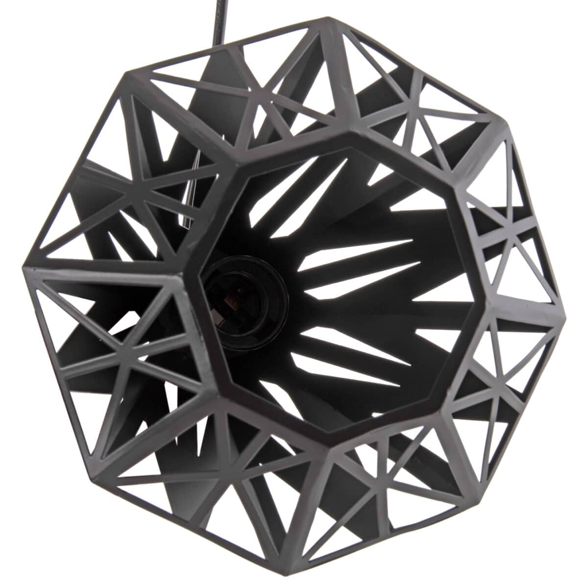 ΦΩΤΙΣΤΙΚΟ ΟΡΟΦΗΣ ΚΡΕΜΑΣΤΟ HM4083 3 "ΦΑΝΑΡΑΚΙΑ" ΜΑΥΡΟ ΜΕΤΑΛΛΟ Φ23x127Yεκ. - Image 6