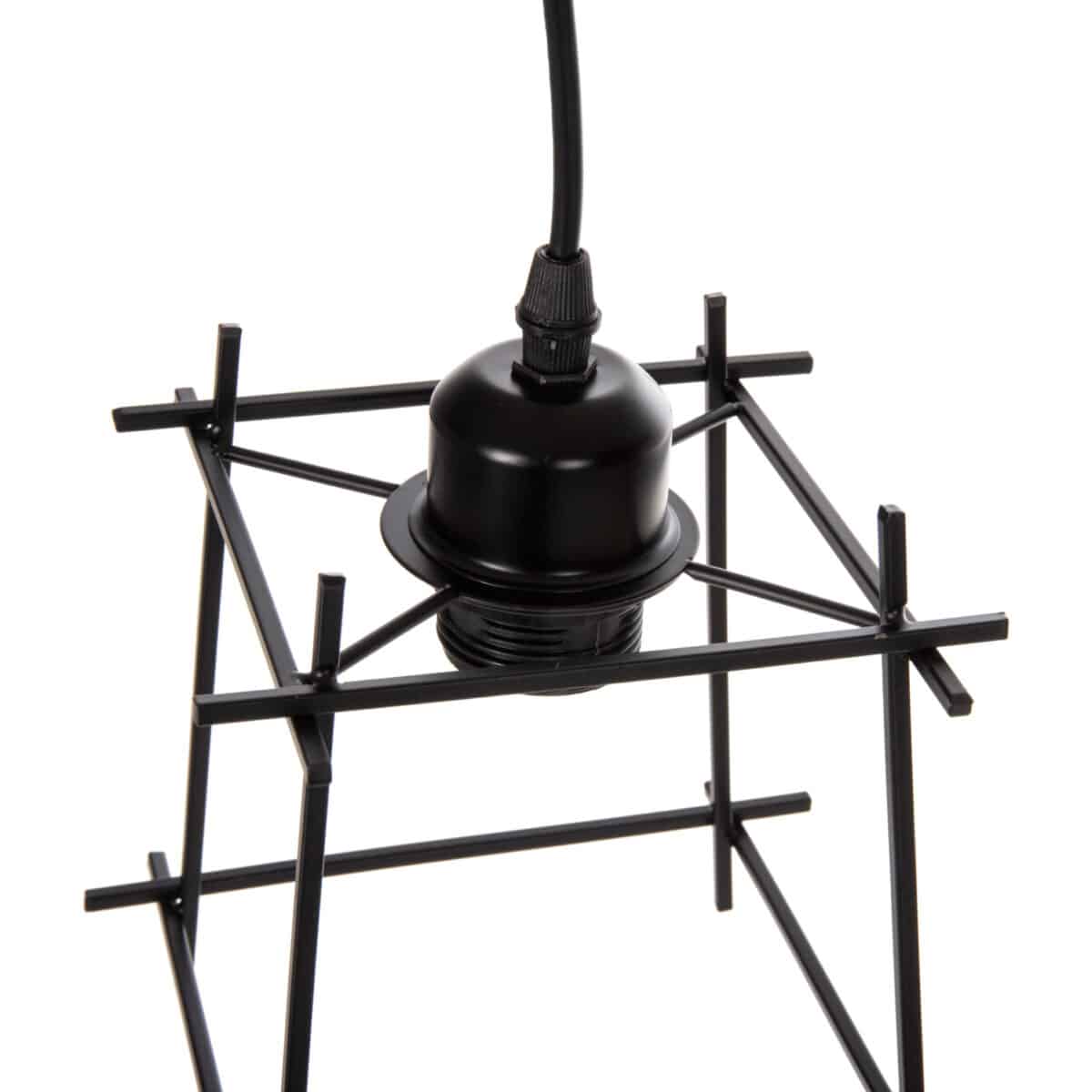 ΦΩΤΙΣΤΙΚΟ ΟΡΟΦΗΣ ΚΡΕΜΑΣΤΟ HM4085 ΚΑΠΕΛΟ ΜΕΤΑΛΛΙΚΟ ΠΛΑΙΣΙΟ 17x17x128Υεκ. - Image 4