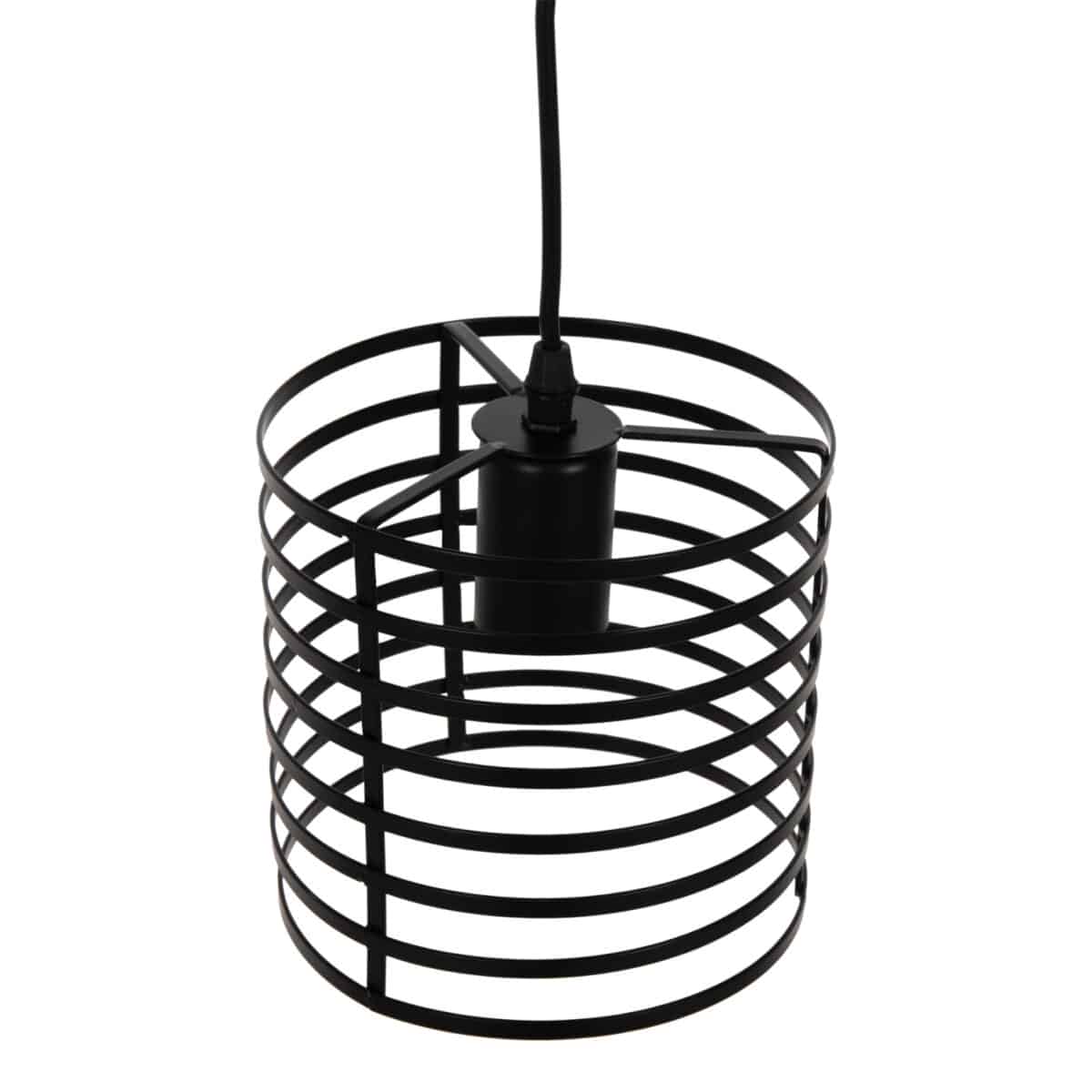 ΦΩΤΙΣΤΙΚΟ ΟΡΟΦΗΣ ΚΡΕΜΑΣΤΟ HM4090 ΜΑΥΡΟ ΚΥΛΙΝΔΡΙΚΟ ΜΕΤΑΛΛΙΚΟ ΚΑΠΕΛΟ Φ16x124Yεκ. - Image 4