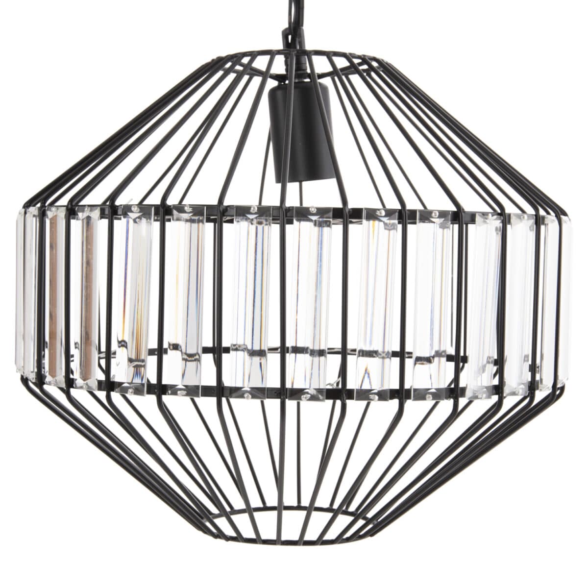 ΦΩΤΙΣΤΙΚΟ ΟΡΟΦΗΣ ΚΡΕΜΑΣΤΟ HM4092 ΜΕΤΑΛΛΙΚΟ ΜΑΥΡΟ ΚΑΠΕΛΟ Φ33,5x29-127,5Υεκ. - Image 3