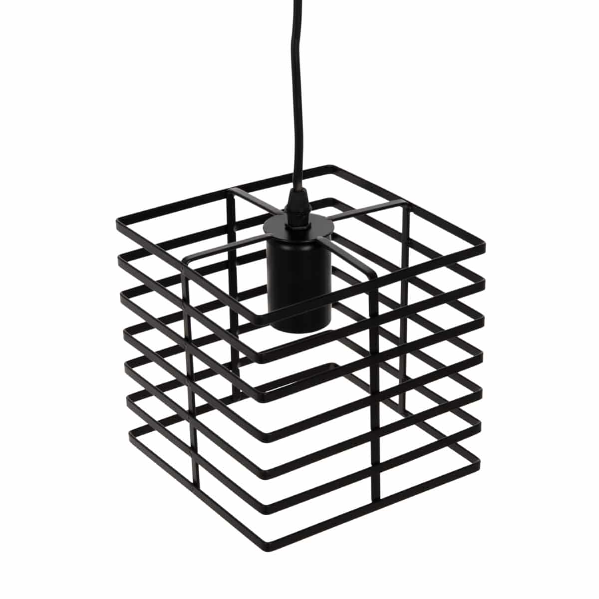 ΦΩΤΙΣΤΙΚΟ ΟΡΟΦΗΣ ΚΡΕΜΑΣΤΟ HM4131 ΜΑΥΡΟ ΜΕΤΑΛΛΙΚΟ ΚΑΠΕΛΟ 16x16x124Υεκ. - Image 4