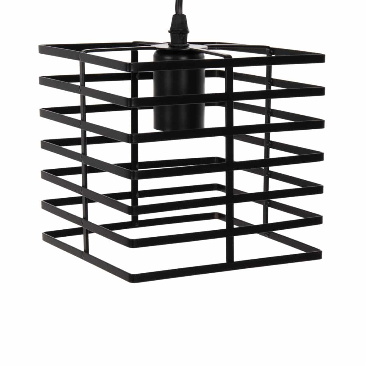 ΦΩΤΙΣΤΙΚΟ ΟΡΟΦΗΣ ΚΡΕΜΑΣΤΟ HM4131 ΜΑΥΡΟ ΜΕΤΑΛΛΙΚΟ ΚΑΠΕΛΟ 16x16x124Υεκ. - Image 5