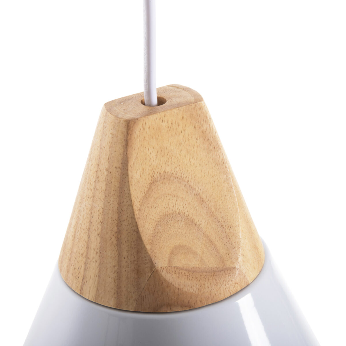 ΦΩΤΙΣΤΙΚΟ ΟΡΟΦΗΣ ΚΡΕΜΑΣΤΟ HM4144 ΛΕΥΚΟ ΜΕΤΑΛΛΙΚΟ ΚΑΠΕΛΟ 24,5x24,5x113Υεκ. - Image 4