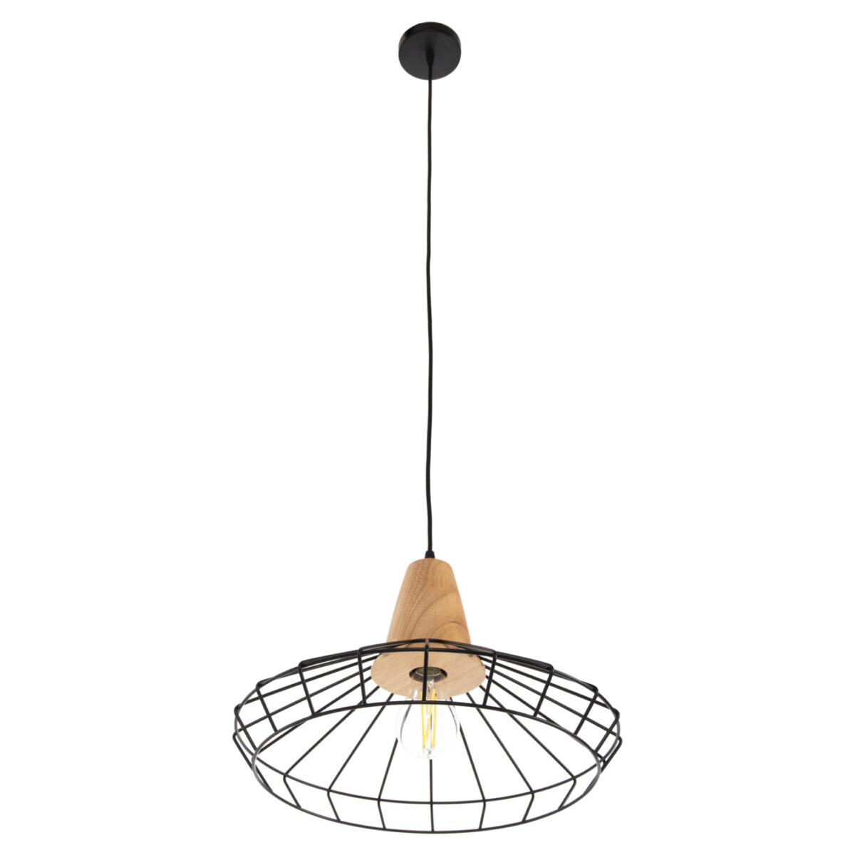 fotistiko-orofis-kremasto-fb94160-mayro-2 ΦΩΤΙΣΤΙΚΟ ΟΡΟΦΗΣ ΚΡΕΜΑΣΤΟ HM4160 ΜΑΥΡΟ ΜΕΤΑΛΛΟ-ΞΥΛΟ Φ39x117Υεκ - Image 3