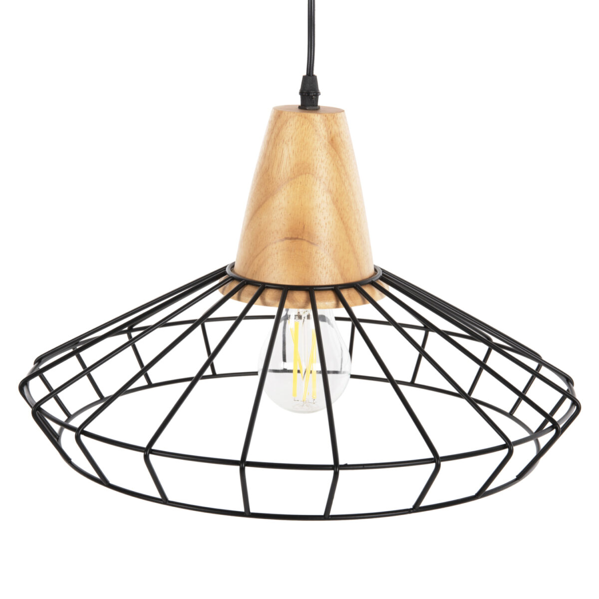 fotistiko-orofis-kremasto-fb94160-mayro-3 ΦΩΤΙΣΤΙΚΟ ΟΡΟΦΗΣ ΚΡΕΜΑΣΤΟ HM4160 ΜΑΥΡΟ ΜΕΤΑΛΛΟ-ΞΥΛΟ Φ39x117Υεκ - Image 4