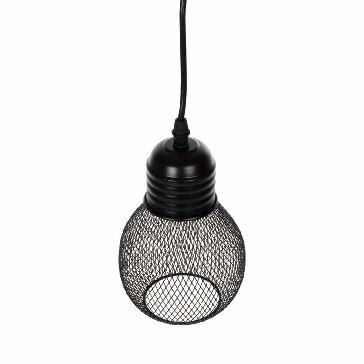 fotistiko-orofis-kremasto-fb94171-mayro-3 ΦΩΤΙΣΤΙΚΟ ΟΡΟΦΗΣ ΚΡΕΜΑΣΤΟ HM4171 ΜΑΥΡΟ ΜΕΤΑΛΛΙΚΟ ΔΙΚΤΥΩΤΟ ΚΑΠΕΛΟ Φ13x125Yεκ. - Image 4