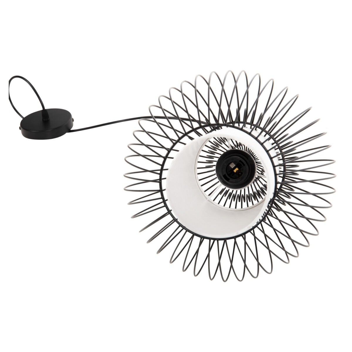 ΦΩΤΙΣΤΙΚΟ ΟΡΟΦΗΣ ΚΡΕΜΑΣΤΟ HM4184 ΜΑΥΡΟ ΜΕΤΑΛΛΟ 26x26x125Υεκ. - Image 5