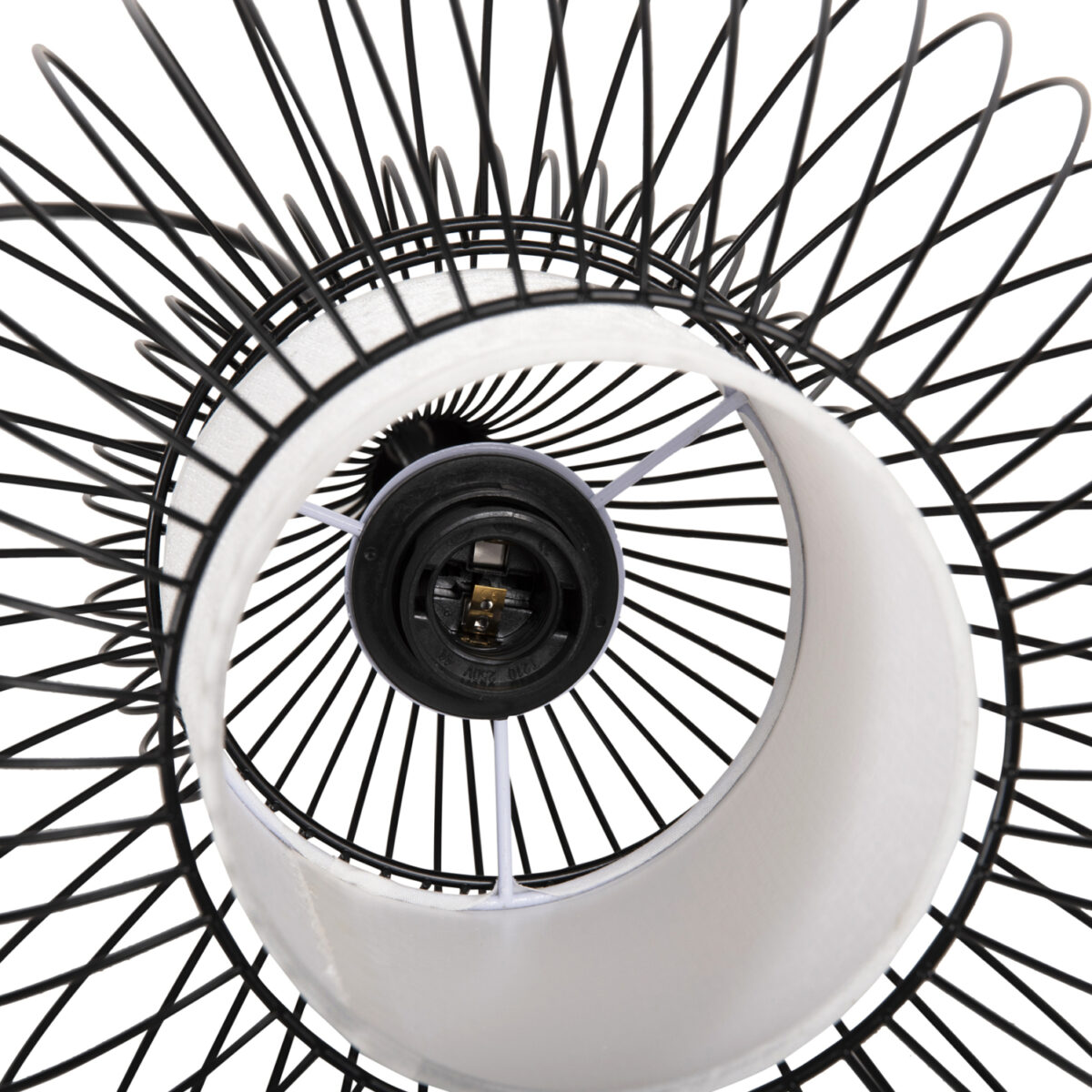 ΦΩΤΙΣΤΙΚΟ ΟΡΟΦΗΣ ΚΡΕΜΑΣΤΟ HM4185 ΜΑΥΡΟ ΜΕΤΑΛΛΟ-ΛΕΥΚΟ ΥΦΑΣΜΑ Φ30x115Υεκ - Image 7