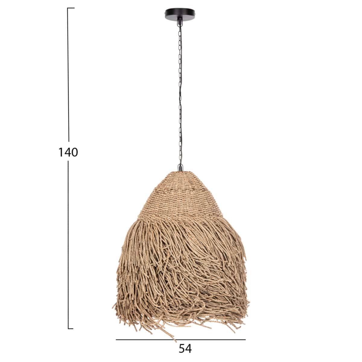 ΦΩΤΙΣΤΙΚΟ ΟΡΟΦΗΣ ΚΡΕΜΑΣΤΟ HM4348 SEAGRASS ΣΕ ΦΥΣΙΚΟ ΧΡΩΜΑ Φ54x56-140Υεκ. - Image 2