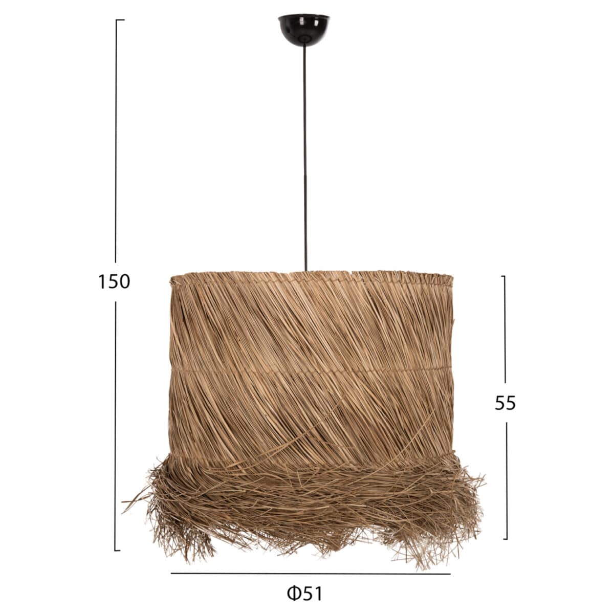 ΦΩΤΙΣΤΙΚΟ ΟΡΟΦΗΣ ΚΡΕΜΑΣΤΟ HM7822 SEAGRASS ΣΕ ΦΥΣΙΚΟ ΧΡΩΜΑ Φ51x55-150Yεκ. - Image 2