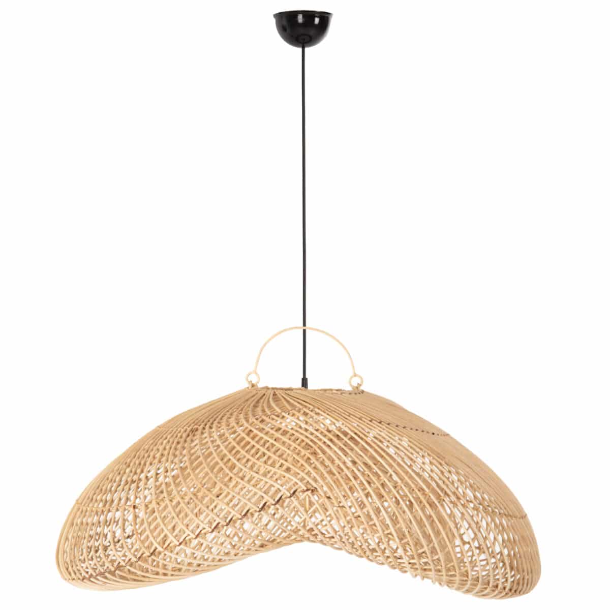 ΦΩΤΙΣΤΙΚΟ ΟΡΟΦΗΣ ΚΡΕΜΑΣΤΟ PERK HM7861 RATTAN ΣΕ ΦΥΣΙΚΟ ΧΡΩΜΑ 100x80x142Υ εκ. - Image 3