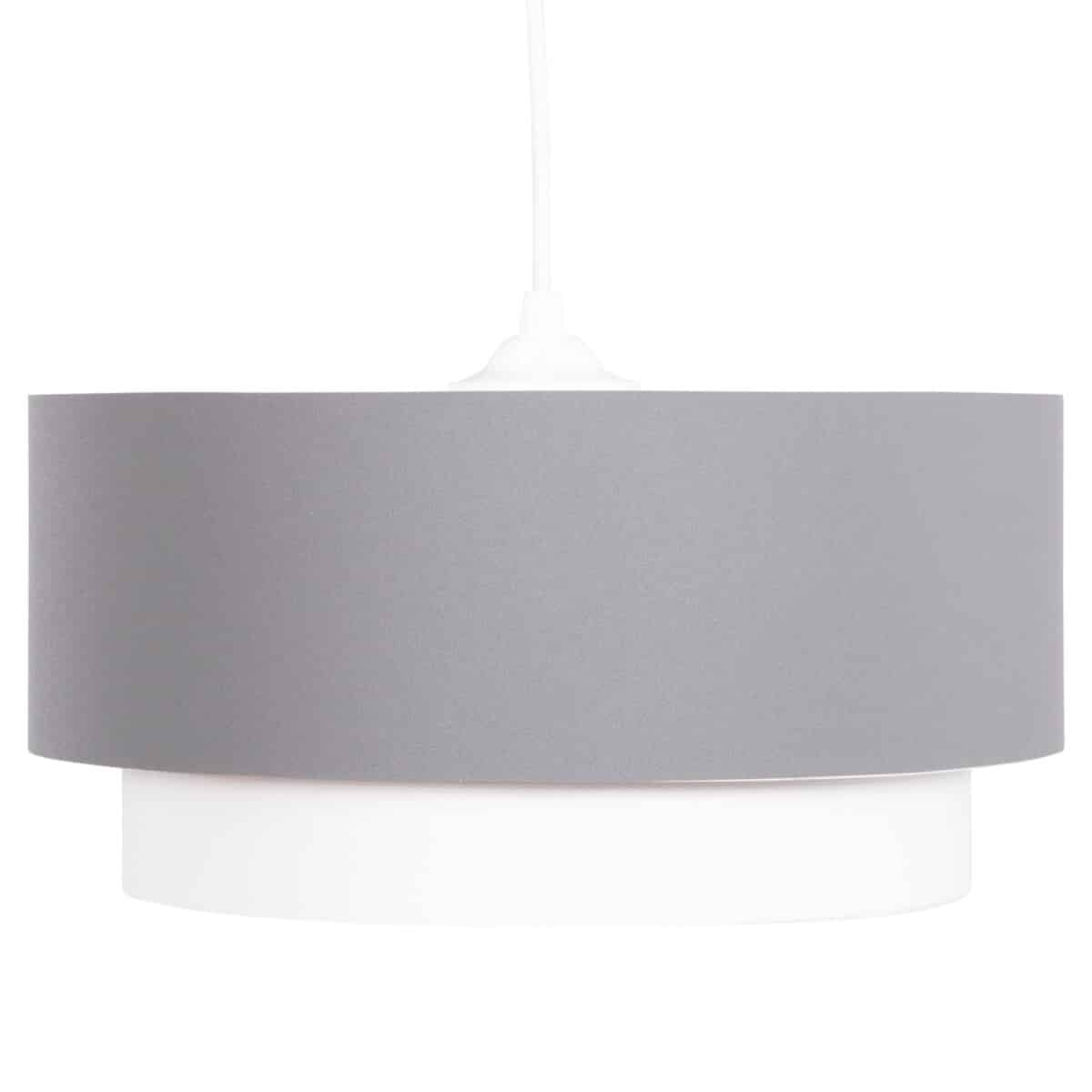 ΦΩΤΙΣΤΙΚΟ ΟΡΟΦΗΣ ΚΥΛΙΝΔΡΙΚΟ KRIKS HM4706.01 PVC ΣΕ ΛΕΥΚΟ-ΓΚΡΙ Φ30x70Υεκ. - Image 3