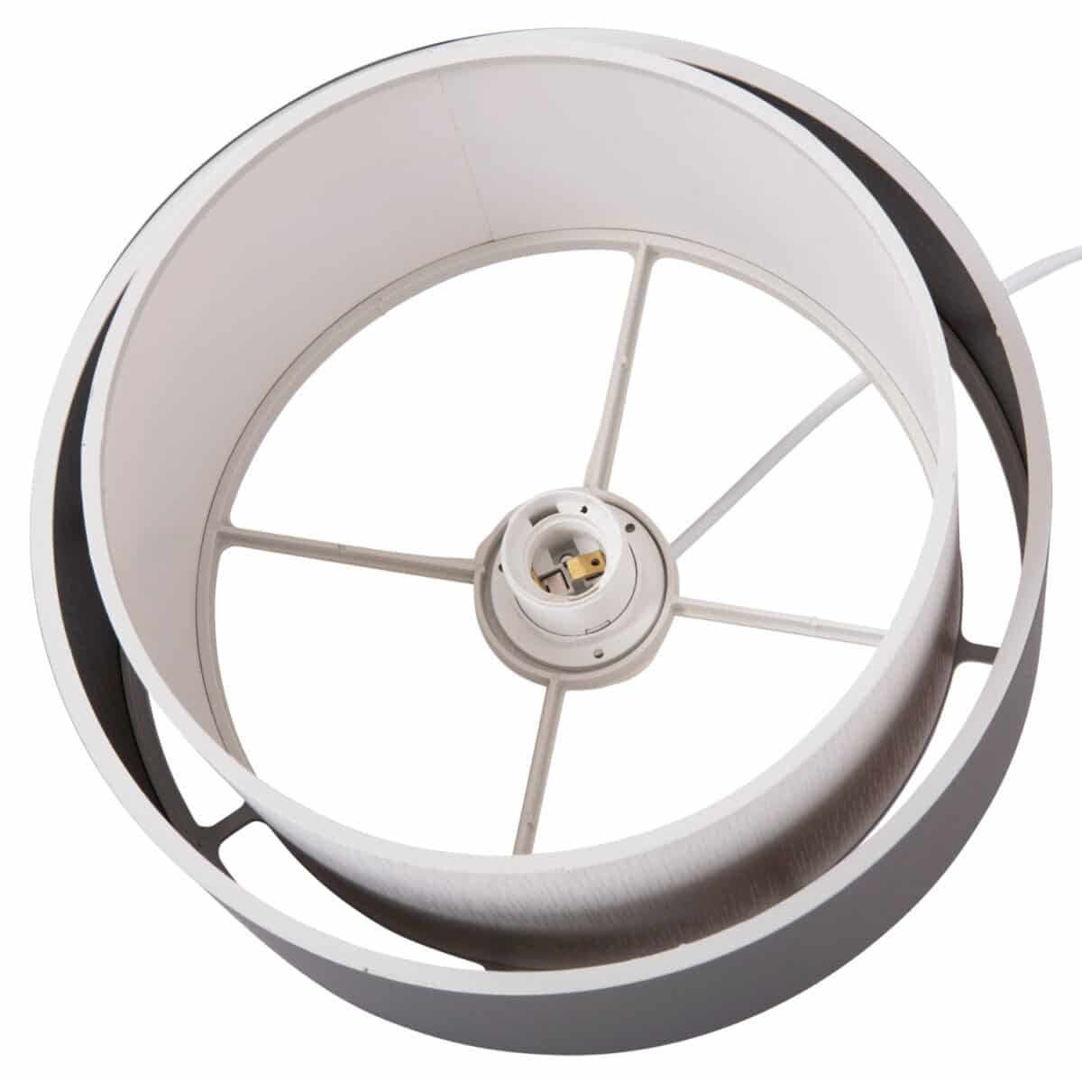 ΦΩΤΙΣΤΙΚΟ ΟΡΟΦΗΣ ΚΥΛΙΝΔΡΙΚΟ KRIKS HM4706.01 PVC ΣΕ ΛΕΥΚΟ-ΓΚΡΙ Φ30x70Υεκ. - Image 6