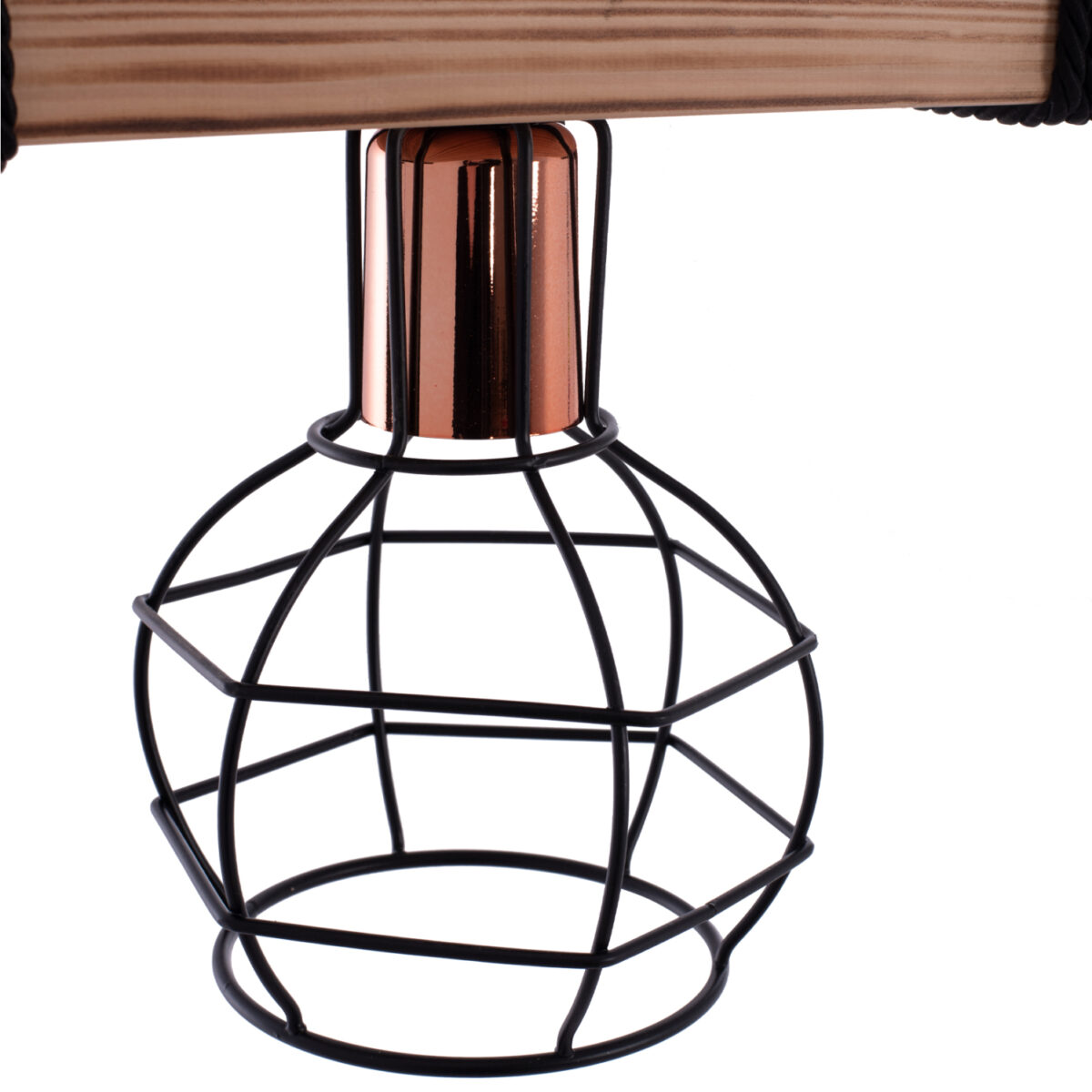 ΦΩΤΙΣΤΙΚΟ ΟΡΟΦΗΣ ME ΞΥΛΟ ΚΑΙ ΜΕΤΑΛΛΙΚΟ ΠΛΕΓΜΑ 30x16x50Υεκ.HM7680.01 - Image 4