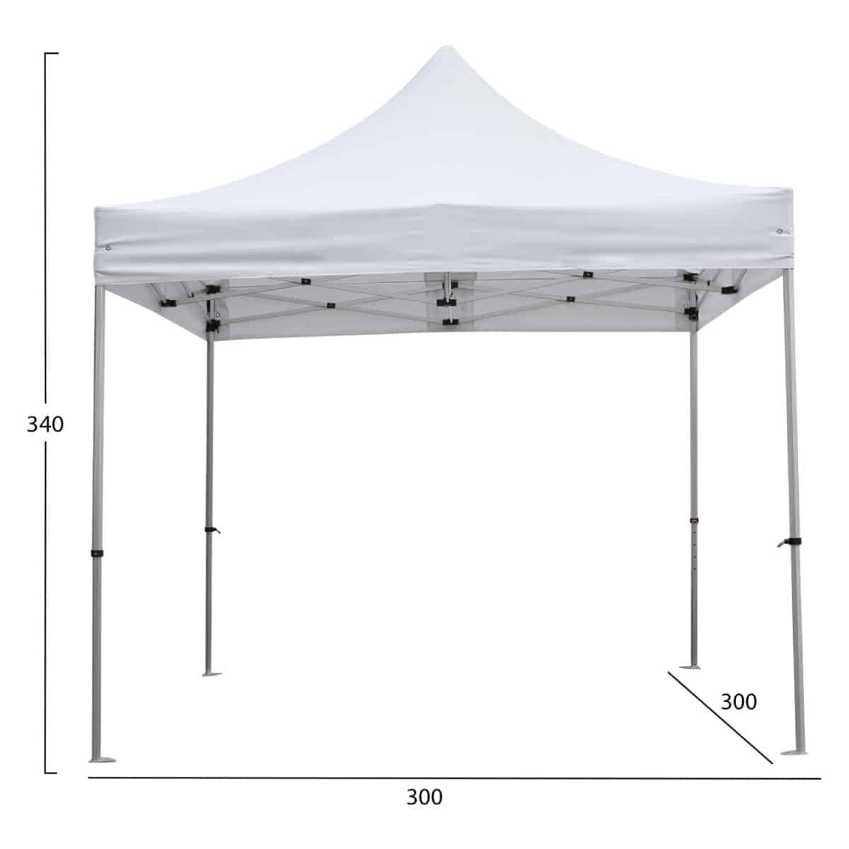 GAZEBO ΕΠΑΓΓΕΛΜΑΤΙΚΟ ΒΑΡΕΩΣ ΤΥΠΟΥ CRESSEN HM6305 ΠΤΥΣΣΟΜΕΝΟ ΑΛΟΥΜΙΝΙΟΥ 3x3x3,4Y - Image 2