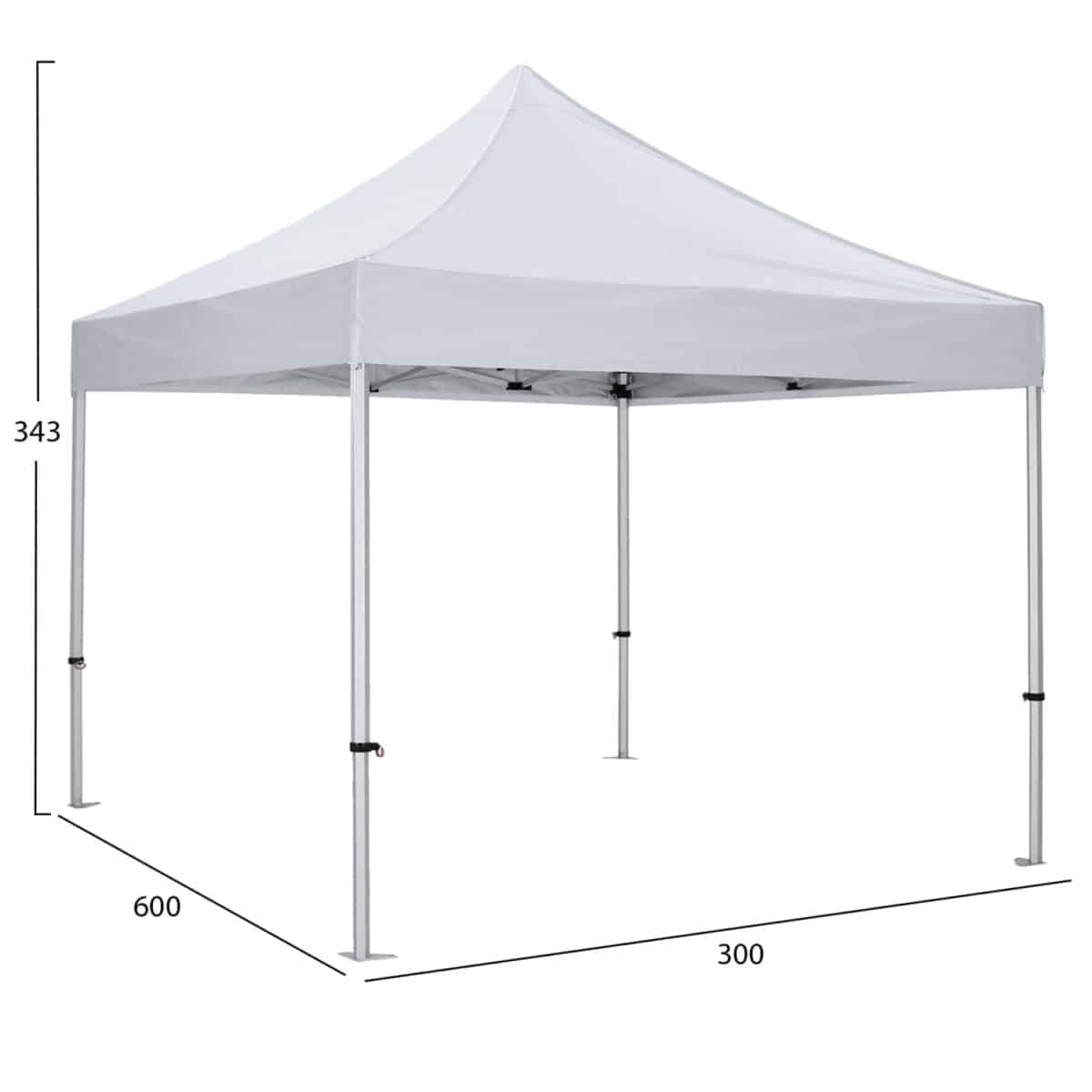 GAZEBO ΕΠΑΓΓΕΛΜΑΤΙΚΟ ΒΑΡΕΩΣ ΤΥΠΟΥ MATTHEW-AL HM6313 ΠΤΥΣΣΟΜΕΝΟ ΑΛΟΥΜΙΝΙΟΥ 3x3x3,4Y - Image 2