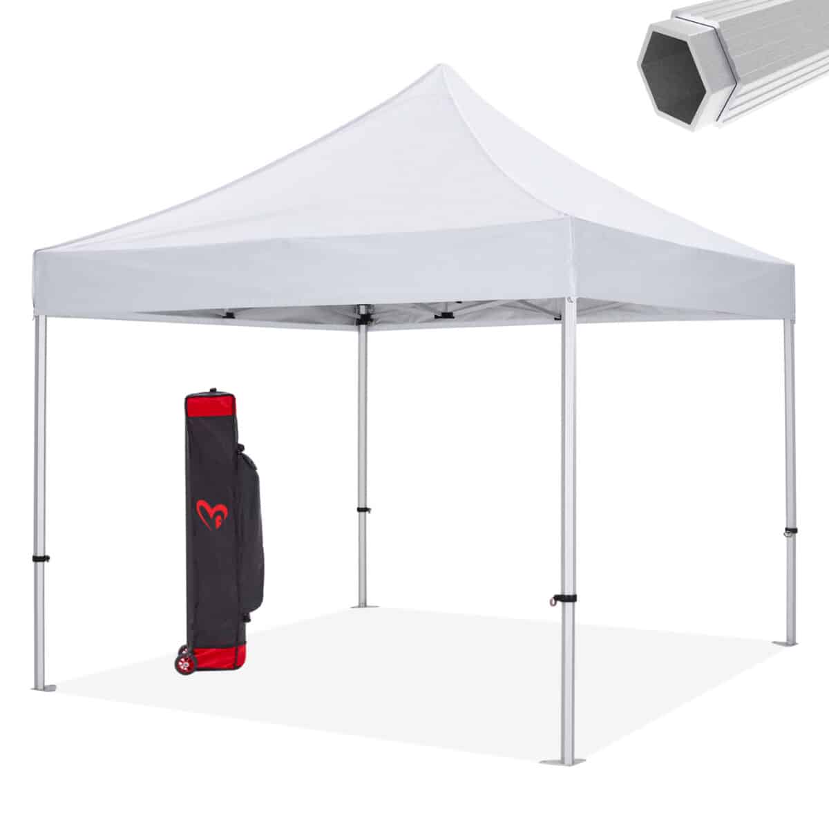 GAZEBO ΕΠΑΓΓΕΛΜΑΤΙΚΟ ΒΑΡΕΩΣ ΤΥΠΟΥ MATTHEW-AL HM6313 ΠΤΥΣΣΟΜΕΝΟ ΑΛΟΥΜΙΝΙΟΥ 3x3x3,4Y - Image 3